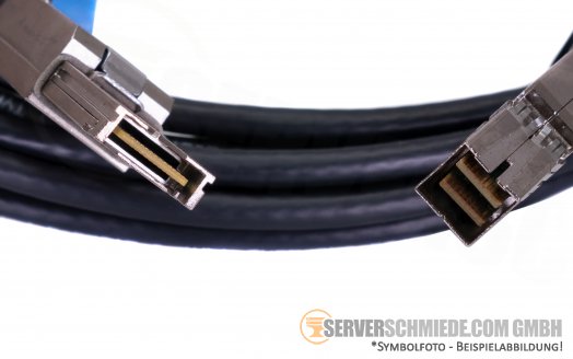 HP 2m extern 12G SAS Kabel cable 1x SFF-8644 to 1x SFF-8088 Storage + Tape Library 716191-B21