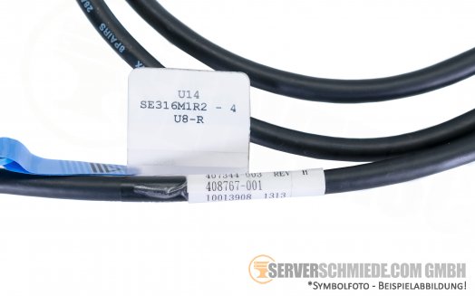 HP 2m extern SAS Kabel 1x SFF-8088 to 1x SFF-8088 408767-001 407344-003 Storage + Tape Library