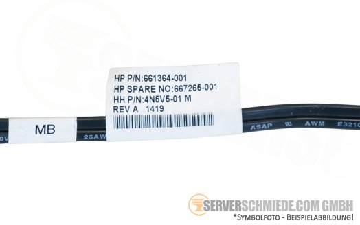 HP 30cm SATA Kabel 1x SATA winkel to 1x SATA winkel ML350p G8 661364-001