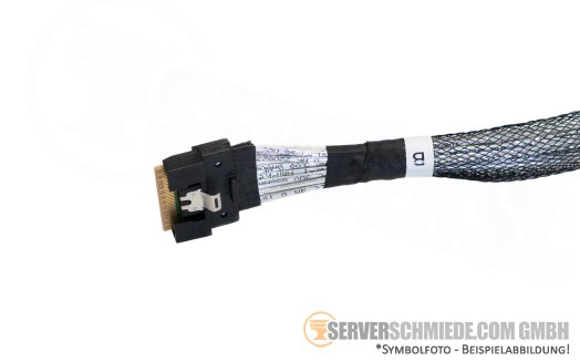 HP 32cm NVMe Kabel cable 1x SFF-8654 8i winkel to 1x SFF-8654 8i gerade DL380 Gen11 P51543-001