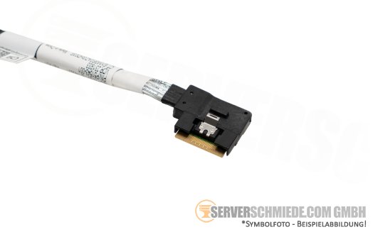 HP 32cm NVMe Kabel cable 1x SFF-8654 8i winkel to 1x SFF-8654 8i gerade DL380 Gen11 P51543-001