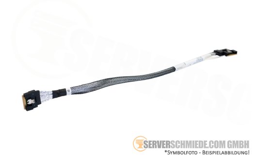 HP 32cm NVMe Kabel cable 1x SFF-8654 8i winkel to 1x SFF-8654 8i gerade DL380 Gen11 P51543-001