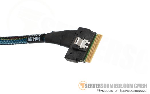 HP 34cm SAS Kabel cable Rear to AROC 1x SFF-8654 8i gerade to 1x SFF-8087 gerade DL385 Gen10 Plus V2 P39869-001