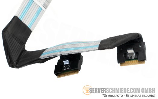 HP 35 / 40cm NVMe Kabel cable 2x SFF-8654 8i gerade to 2x SFF-8654 8i gerade DL360 Gen11 P43731-001