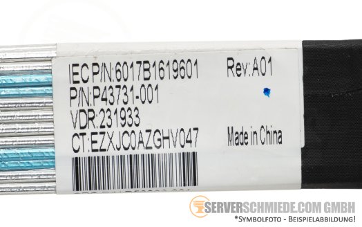 HP 35 / 40cm NVMe Kabel cable 2x SFF-8654 8i gerade to 2x SFF-8654 8i gerade DL360 Gen11 P43731-001