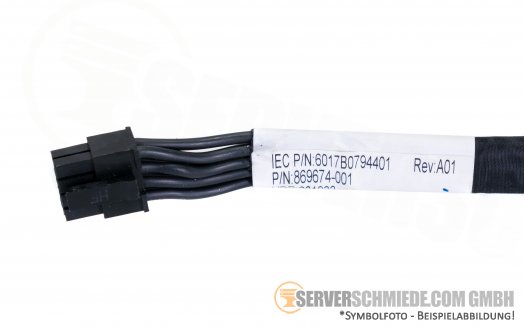 HP 35cm  Powerkabel 1x ATX Strom Stecker 8-pin 1x ATX Strom Stecker 10-pin