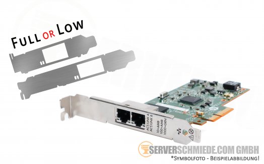 HP 361T 2x 1GbE Dual Port Ethernet PCIe x2 Controller 652495-00x 656241-00x