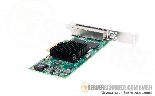 HP 366T Intel I350-T4V2 4x 1GbE copper RJ-45 Ethernet Network PCIe x4 Controller 811546-B21 816551-001