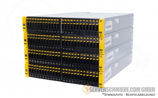 HP 3Par StorServ 7400c 4-node E7X75A SAN Storage 12G SAS 8x 10GbE iSCSI QR487A 2x HotSwap PSU Raid 0, 1, 5, 6