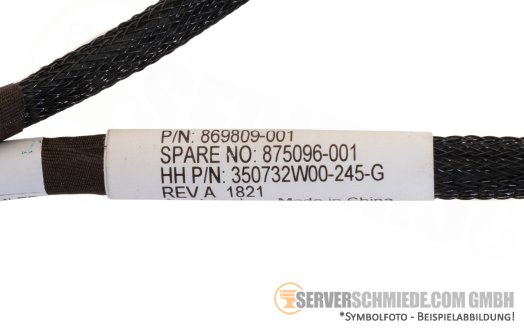 HP 40cm DL380 Gen10 DL385 Gen11 2nd Bay Backplane Power Cable  1x 6-pin 1x 5-pin 869809-001
