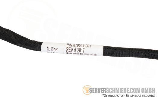 HP 40cm NVMe Kabel Cable for secondary Riser XL170r Blade 2x SFF-8654 8i 870531-001