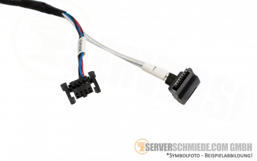 HP 40cm SAS Kabel 1x SFF-8087 winkel  -- 30cm  1x SATA 1x  8 pin  gerade 1x 40cm  1x SATA 1x  8 pin  gerade 689046-001