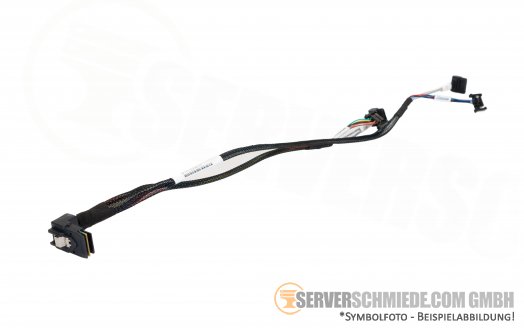 HP 40cm SAS Kabel 1x SFF-8087 winkel  -- 30cm  1x SATA 1x  8 pin  gerade 1x 40cm  1x SATA 1x  8 pin  gerade 689046-001