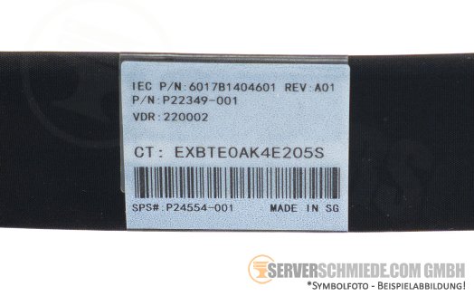 HP 44 / 50cm NVMe Kabel cable Box 1 2x SFF-8654 8i gerade to 2x SFF-8654 8i gerade DL385 Gen10 Plus P22349-001