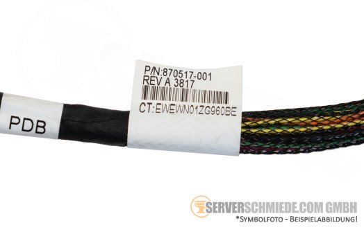 HP 40 / 30cm Fan Power cable Fan out Right 1x 22 pin to 4x 12-pin Apollo R2600 Gen10 870517-001