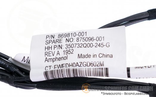 HP 50cm DL380 Gen10 backplane power cable Kabel 1x 10-pin 2x 6-pin 1x 4-pin 869810-001