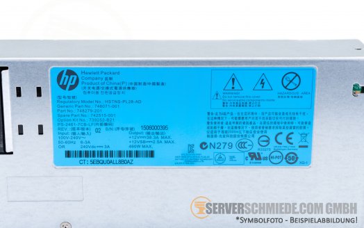 HP 460W DL360P Gen8 748279-201HSTNS-PL28-AD