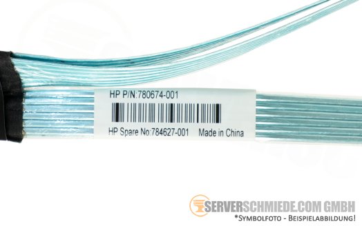 HP 47cm SAS Kabel cable 1x SFF-8087 Wide gerade to 2x SFF-8087 gerade DL380 Gen9 780674-001