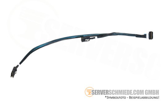 HP 50 / 20cm SAS Kabel cable 2x SFF-8087 gerade to 1x SFF-8654 winkel DL380 Gen11 LFF P46047-001