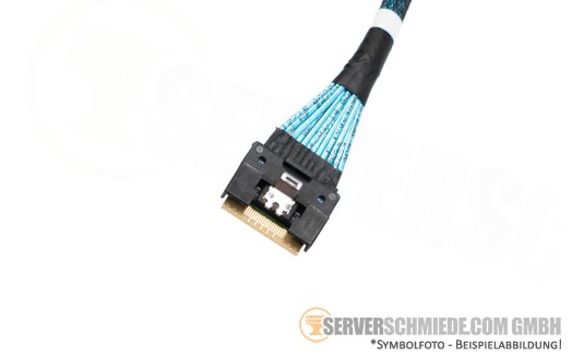 HP 50cm NVMe Kabel cable 1x SFF-8654 8i winkel to 1x SFF-8654 8i winkel DL380 Gen11 P51556-001