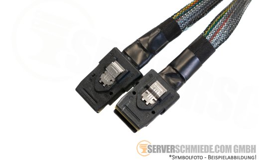 HP 50cm SAS Kabel 1x double wide SFF-8087 gerade to 2x SFF-8087 gerade ML30 Gen9 789653-001