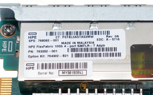 HP Broadcom 536FLR-T FlexFabric 4x 10GbE RJ-45 copper 57840S 764302-B21 LOM controller -vmware 8 Server 2022-