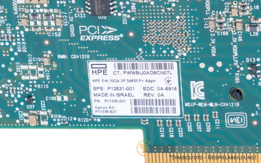 HP 548SFP+ 2x 10GbE SFP+ PCIe x8 Ethernet Network Controller P12531-001