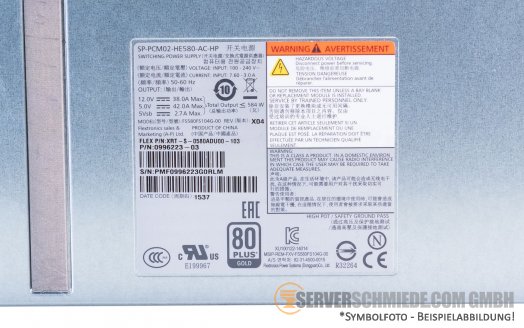 HP 580W PSU Netzteil für 3Par EBOD 8000 Storage 0996223-xx