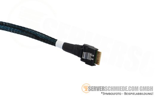 HP 59cm NS204i-u SAS Kabel cable 1x SFF-8654 8i winkel to 1x SFF-8654 4i gerade DL380 Gen11 SFF P51579-001