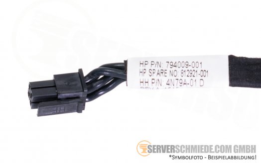 HP 5cm DL560 Gen9 4-Pin to 7-Pin Power Cable SAS HDD Backplane 812921-001 794009-001