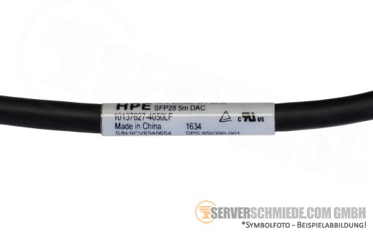 HP 5m DAC Kabel cable copper 2x 25Gb SFP28 Copper 844480-B21 Original
