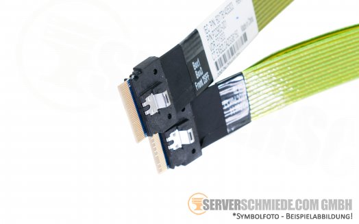 HP 55cm NVMe cable Kabel 2x SFF-8654 gerade P22903-001 AROC to Box 3 Port 3