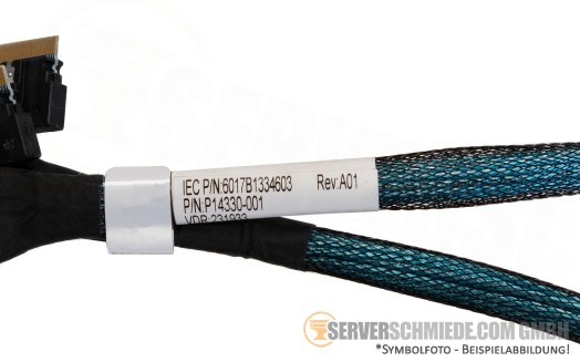 HP 60cm NVMe Kabel cable SFF-8654 gerade to 2x SFF-8654 gerade DL380 Gen11 P14330-001