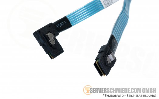 HP 60cm  SAS Kabel 1x SFF-8087 gerade 1x SFF-8087 winkel 869670-001 6017B0542204 875573-001