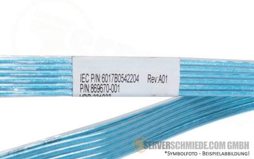 HP 60cm  SAS Kabel 1x SFF-8087 gerade 1x SFF-8087 winkel 869670-001 6017B0542204 875573-001