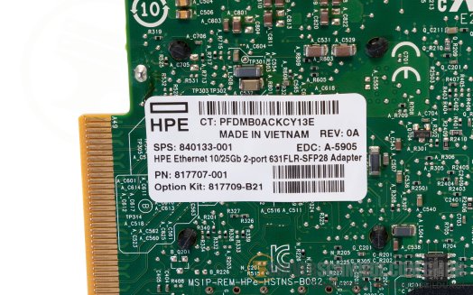 HP 631FLR-SFP28 2x 10/25 GbE SFP28 Flexible LOM Controller Ethernet Netzwerk 817709-B21