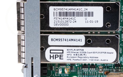 HP 631FLR-SFP28 2x 10/25 GbE SFP28 Flexible LOM Controller Ethernet Netzwerk 817709-B21