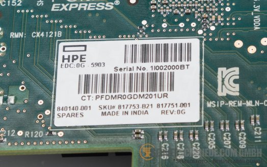 HP 640SFP28 2x 10/25GbE Network Ethernet Controller PCIe x8 CX4121A 817753-B21 RDMA RoCE