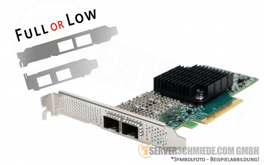 HP 640SFP28 2x 10 / 25GbE Network Ethernet Controller PCIe x8 CX4121A 817753-B21 RDMA RoCE