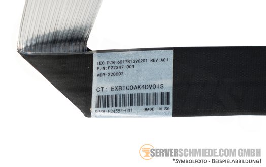 HP 65cm NVMe Kabel cable Box 2 / 3 1x SFF-8654 8i gerade to 1x SFF-8654 8i gerade DL380 Gen10 Plus P22347-001