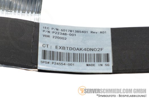 HP 65cm NVMe Kabel cable Box 2 / 3 1x SFF-8654 8i gerade to 1x SFF-8654 8i gerade DL385 Gen10 Plus P22348-001