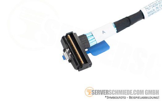 HP 65cm NVMe Kabel cable NS204i-u 1x SFF-8654 4i gerade to 1x SFF-8654 8i winkel DL360 ML350 Gen11 P54092-001