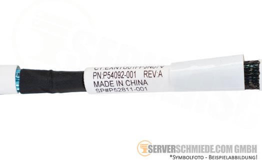 HP 65cm NVMe Kabel cable NS204i-u 1x SFF-8654 4i gerade to 1x SFF-8654 8i winkel DL360 ML350 Gen11 P54092-001