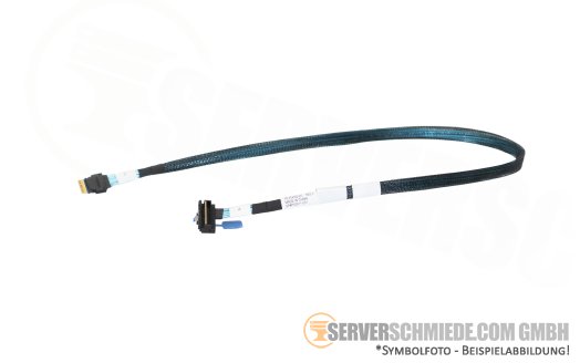 HP 65cm NVMe Kabel cable NS204i-u 1x SFF-8654 4i gerade to 1x SFF-8654 8i winkel DL360 ML350 Gen11 P54092-001
