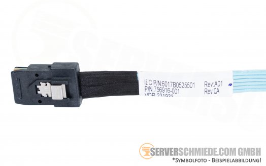 HP 65cm SAS Kabel 1x SFF-8087 gerade to 1x SFF-8087 756916-001