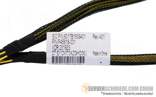 HP 65cm  Kabel to Batterie 1x 12pin male to 1x 12pin female DL380 Gen11 P45618-001 P48918-B21