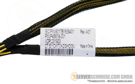 HP 65cm Kabel to Batterie 1x 12pin male to 1x 12pin female DL380 Gen11 P45618-001 P48918-B21