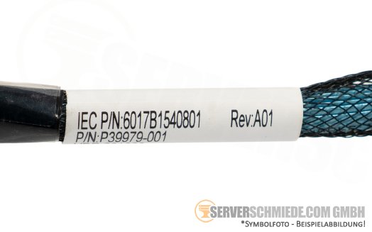 HP 68cm NVMe Kabel cable 1x SFF-8654 8i gerade to 1x SFF-8654 8i gerade DL360 Gen10 Plus P39979-001