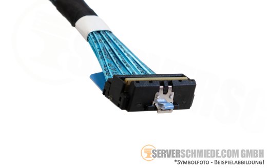 HP 70cm NVMe SAS Tri-Mode Kabel cable OROC OCP 1x SFF-8654 gerade to 1x SFF-8654 winkel DL360 Gen11 P48960-001 of Kit P52416-B21 +NEW+