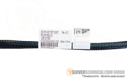 HP 75 / 45cm SAS Kabel cable 2x SFF-8087 gerade to 1x SFF-8654 gerade DL380 Gen11 LFF P51563-001